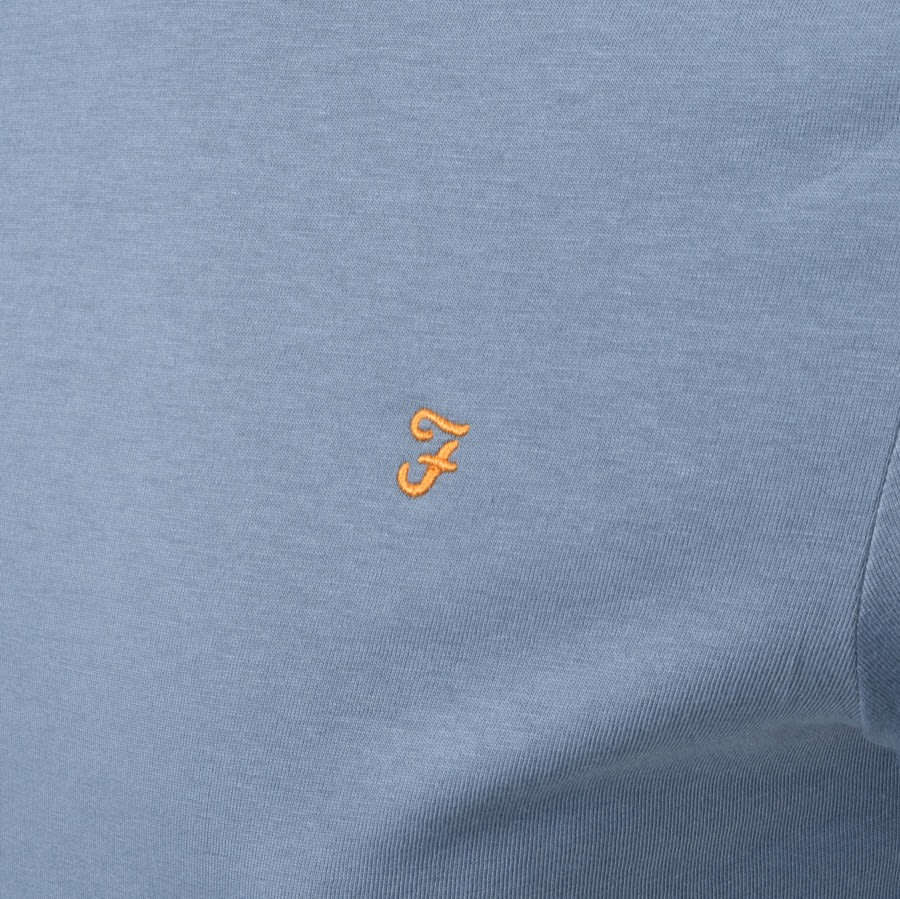 Alternative Image for ProductFarah Vintage Danny 100 Short Sleeved T Shirt Blue3